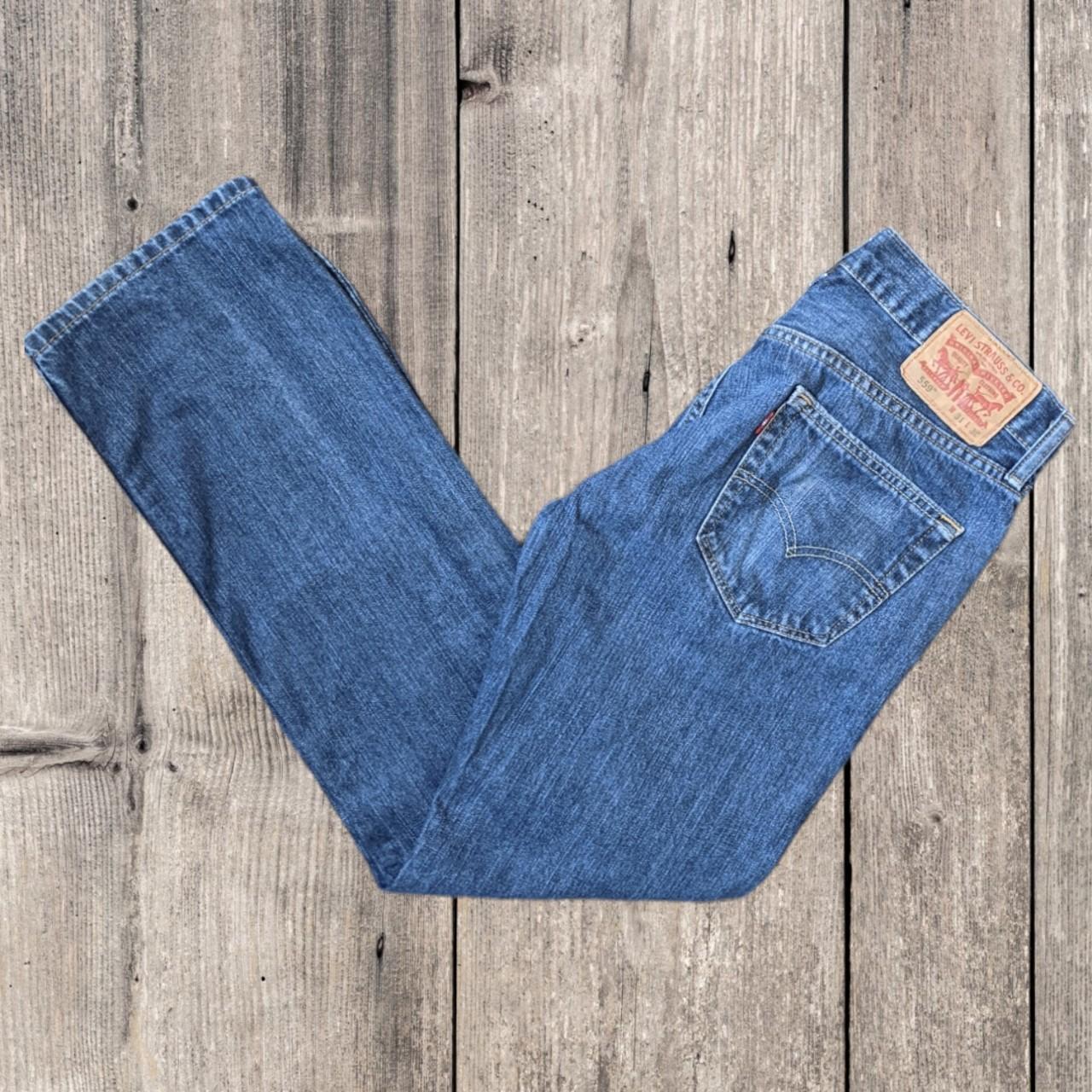 Levi's 559 relaxed straight leg jeans in a classic... - Depop