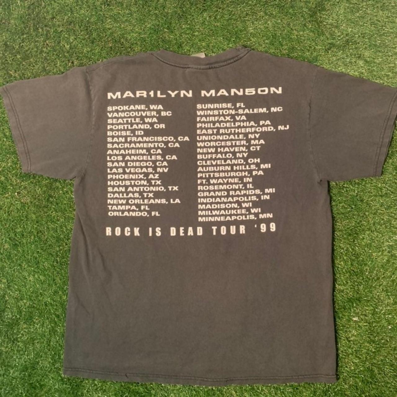 Vintage Marilyn Manson Rock is Dead Tour 1999 T | Depop Vintage Marilyn Manson Rock is Dead Tour 1999 T | Depop
