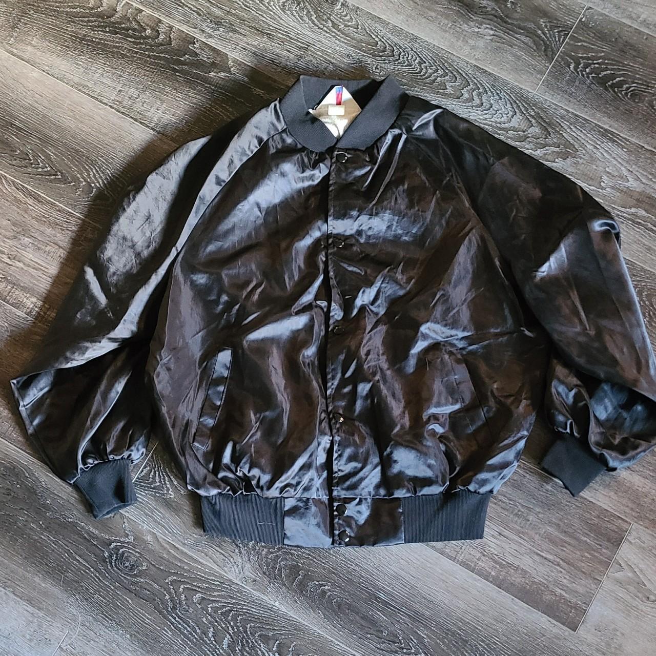 Vintage Satin Bomber Jacket I Great Condition No... - Depop