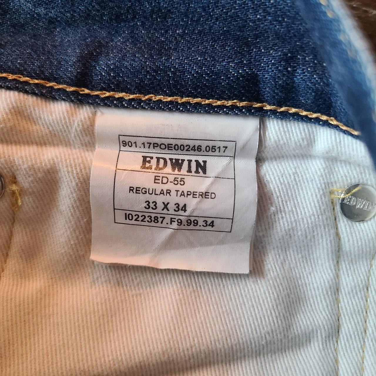 Selvedge Edwin Jeans In good condition, nice wear... - Depop