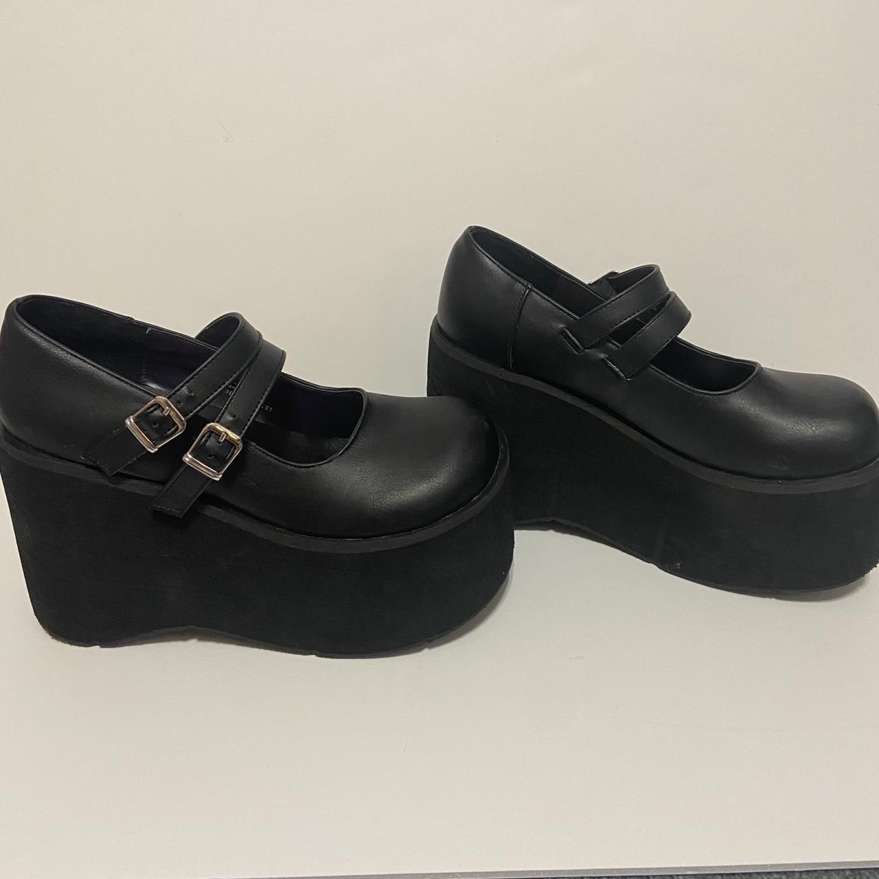 Demonia platform Mary janes Size 7 with about a 4... - Depop
