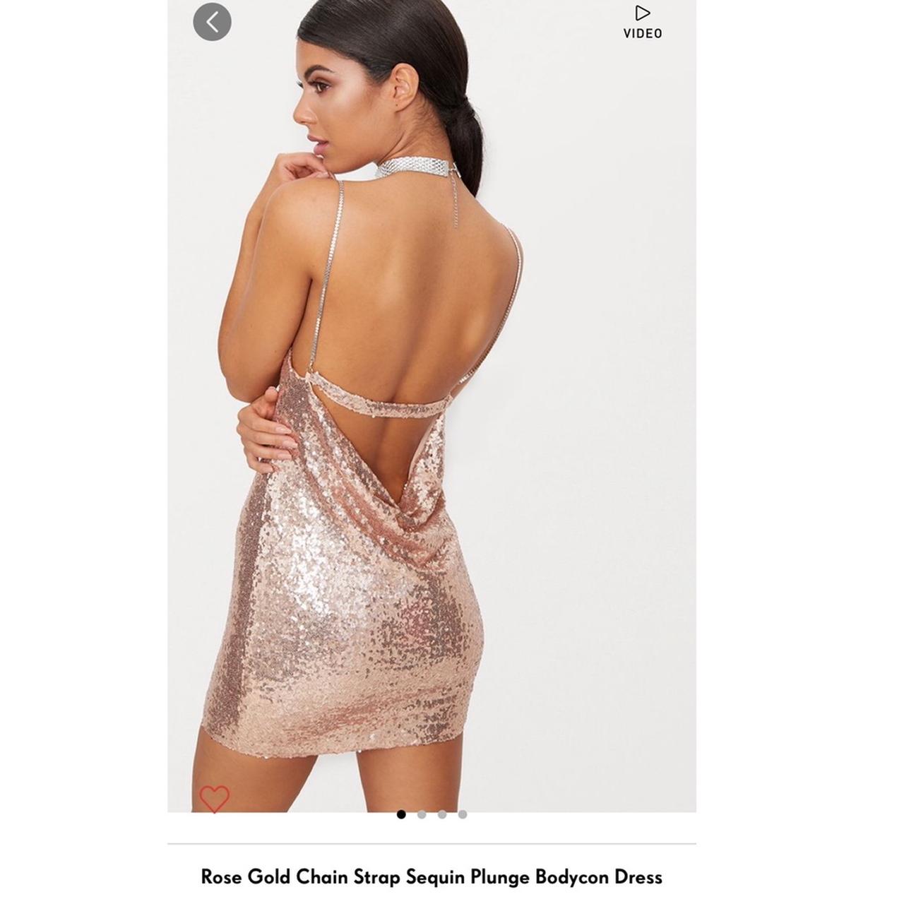 Rose gold 2025 chain dress