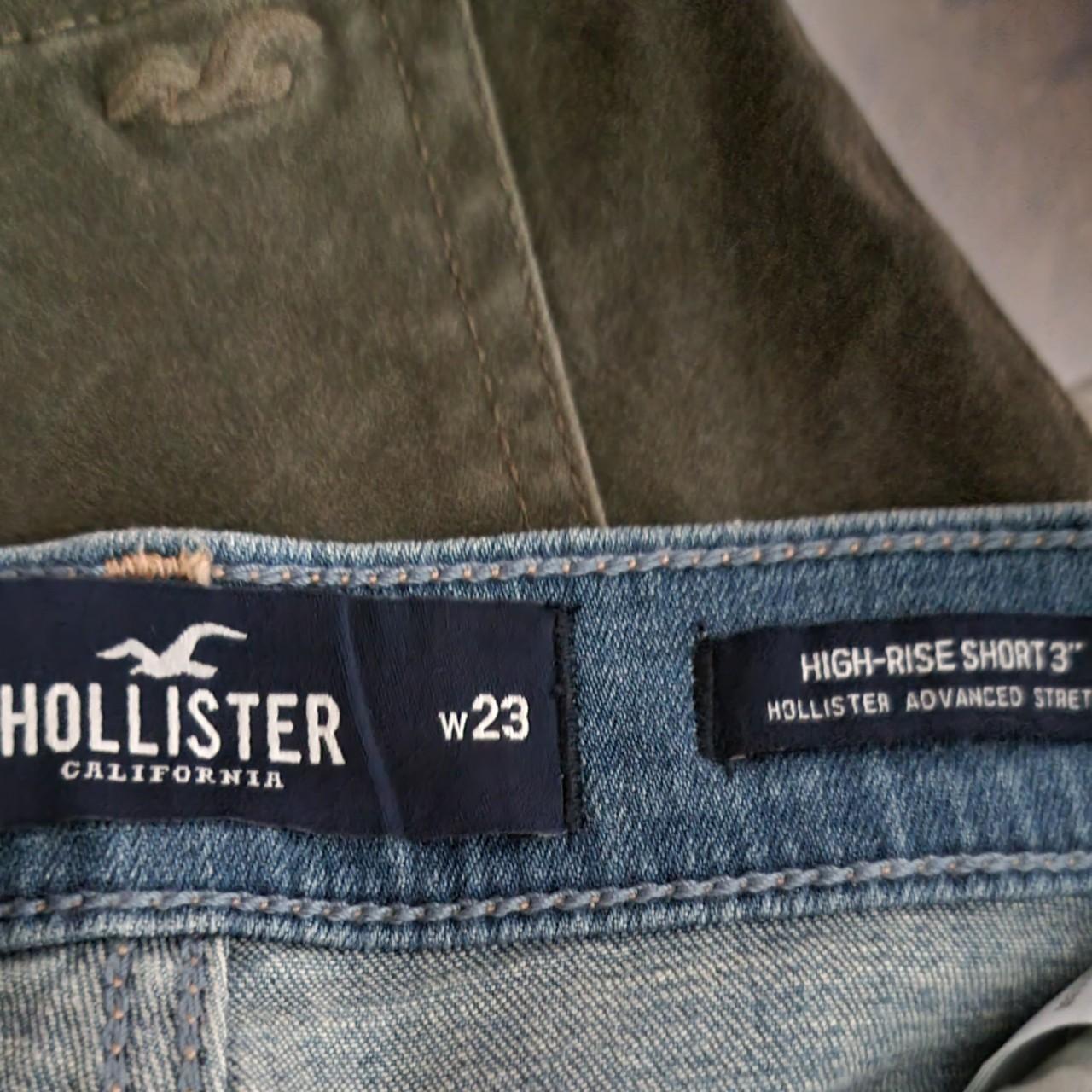 Hollister #high-rise advanced stretch shorts Light - Depop