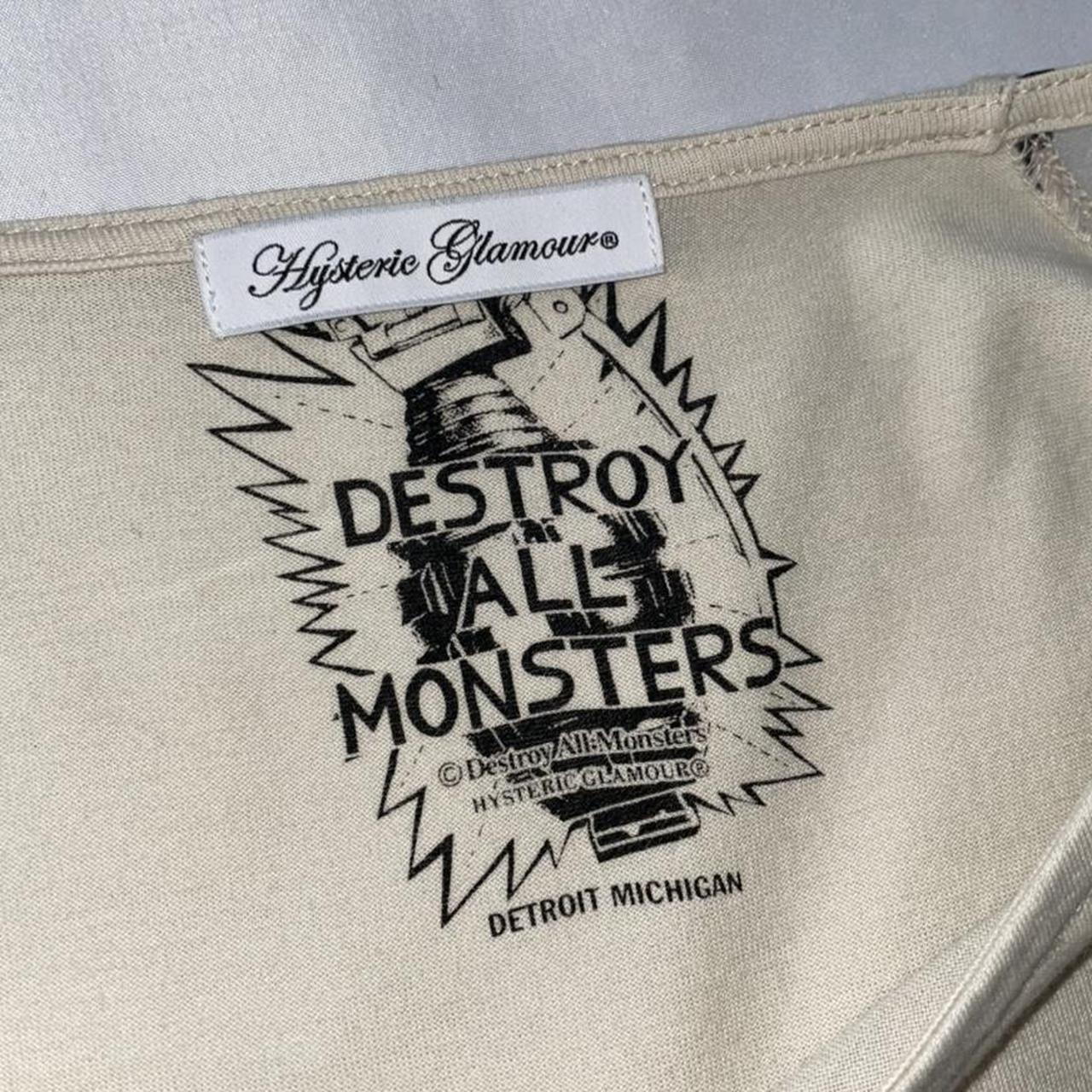hysteric glamour x destroy all monsters top with - Depop