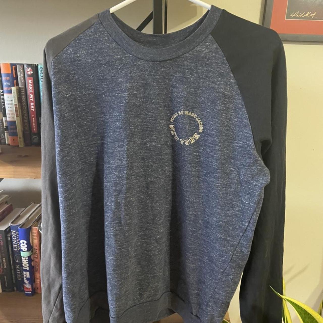Marc by Marc Jacobs Men's Navy and Grey Shirt