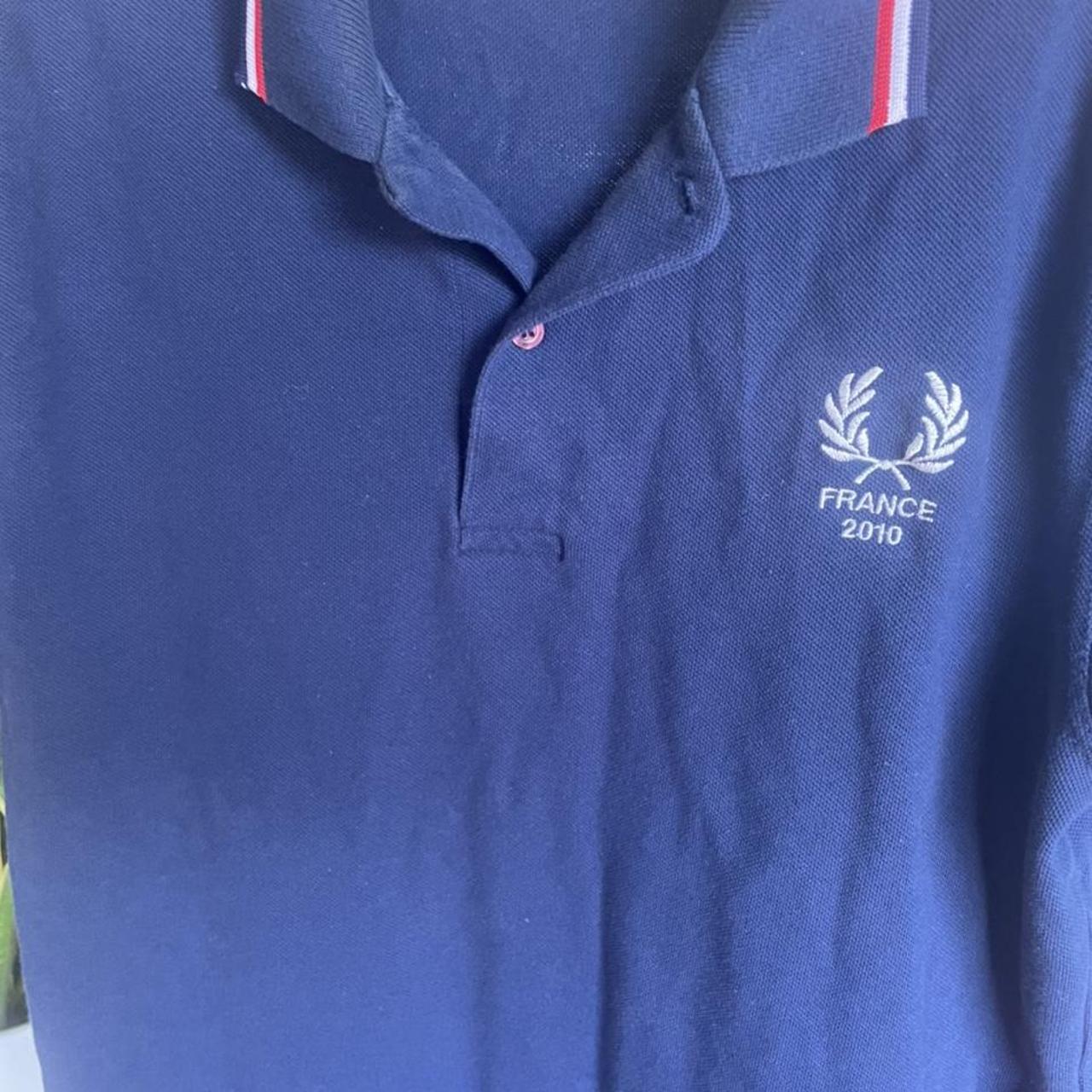 Fred Perry Men's Navy and Red Polo-shirts (3)