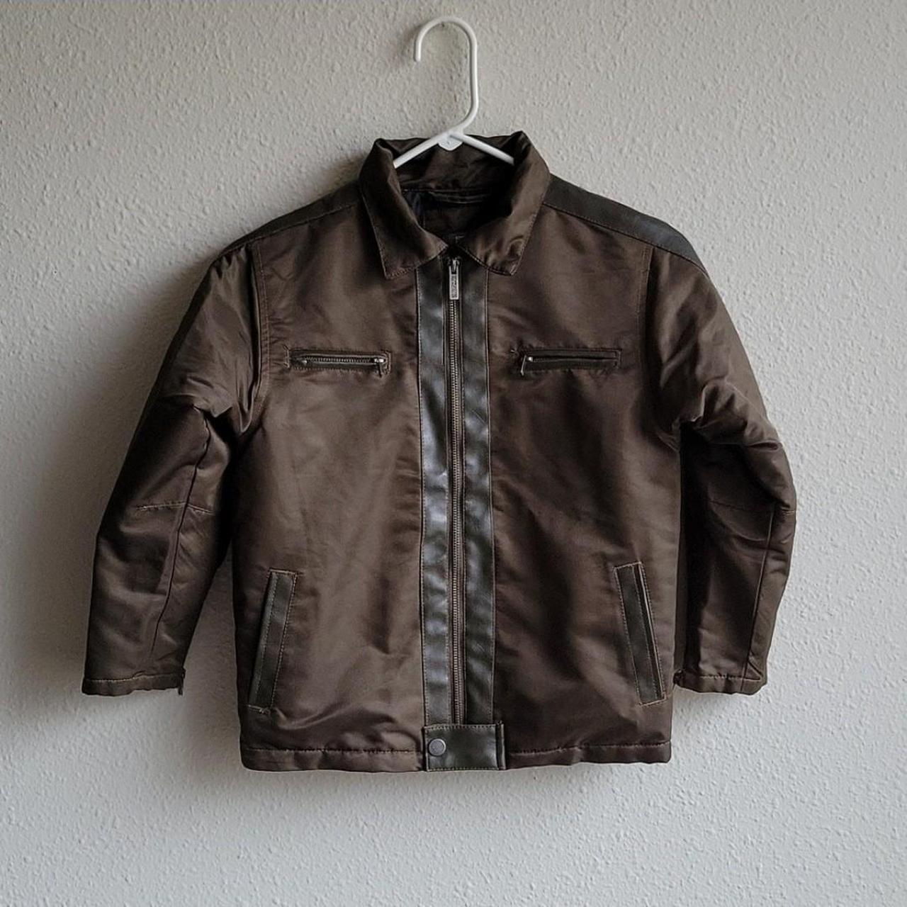 Kenneth Cole Reaction Motorcycle Style Olive Green... - Depop