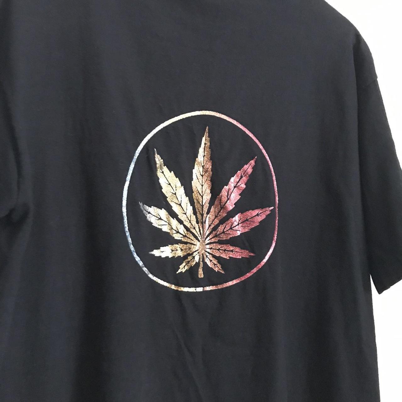 Vintage Cholo Weed Shirt Big marijuana leaf on... - Depop