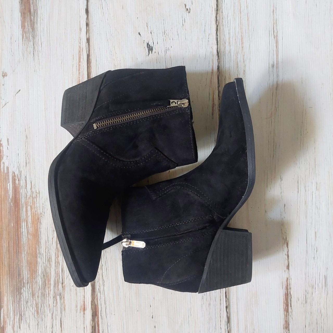 sam edelman black suede booties