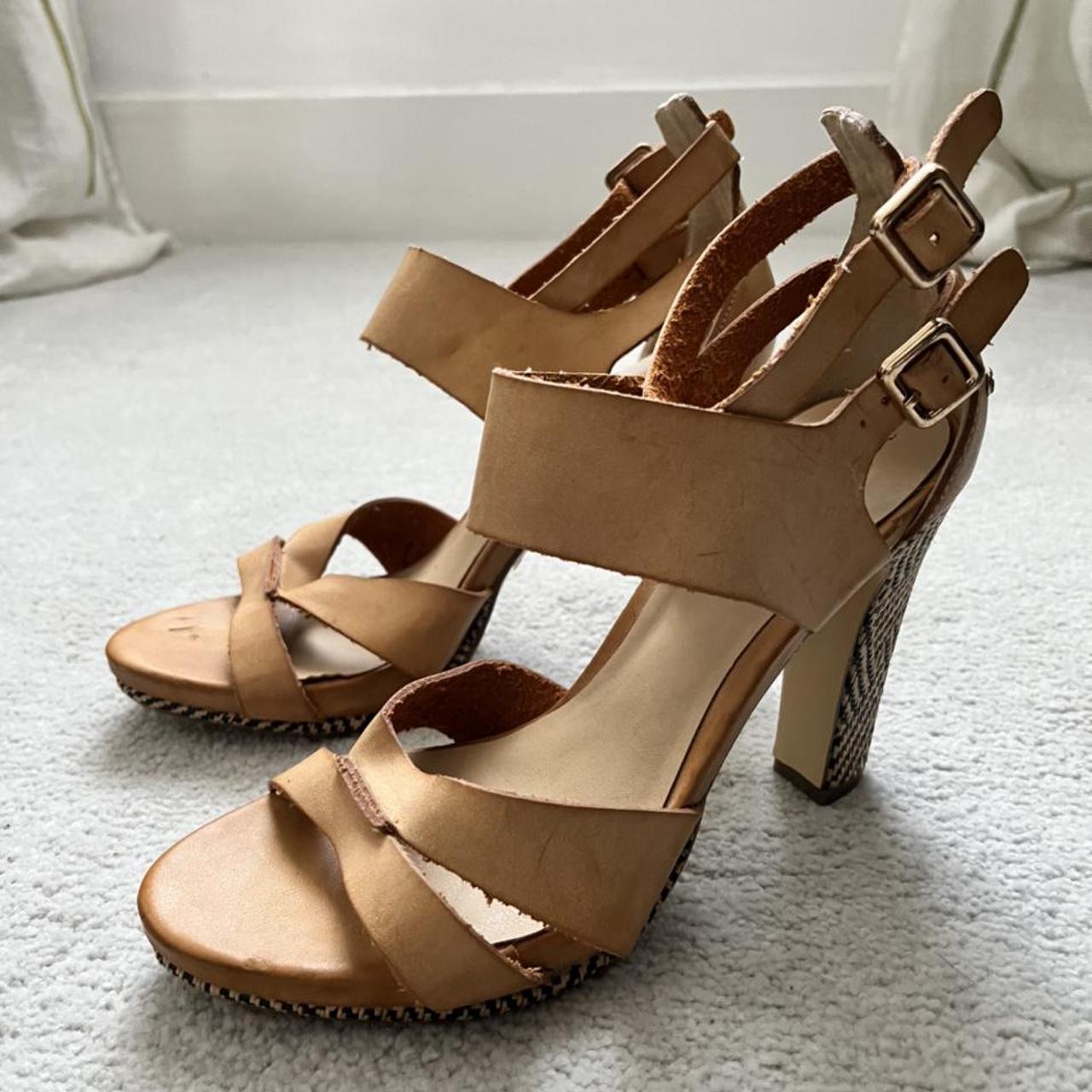 Cool summer platform sandals, real natural tan... - Depop