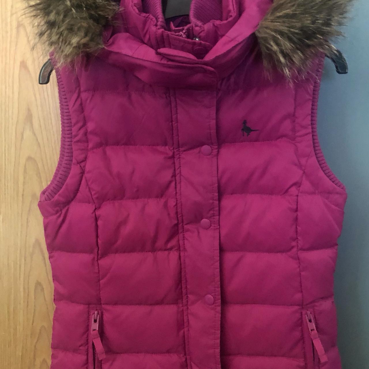 Jack Wills Women's Pink Gilet Depop