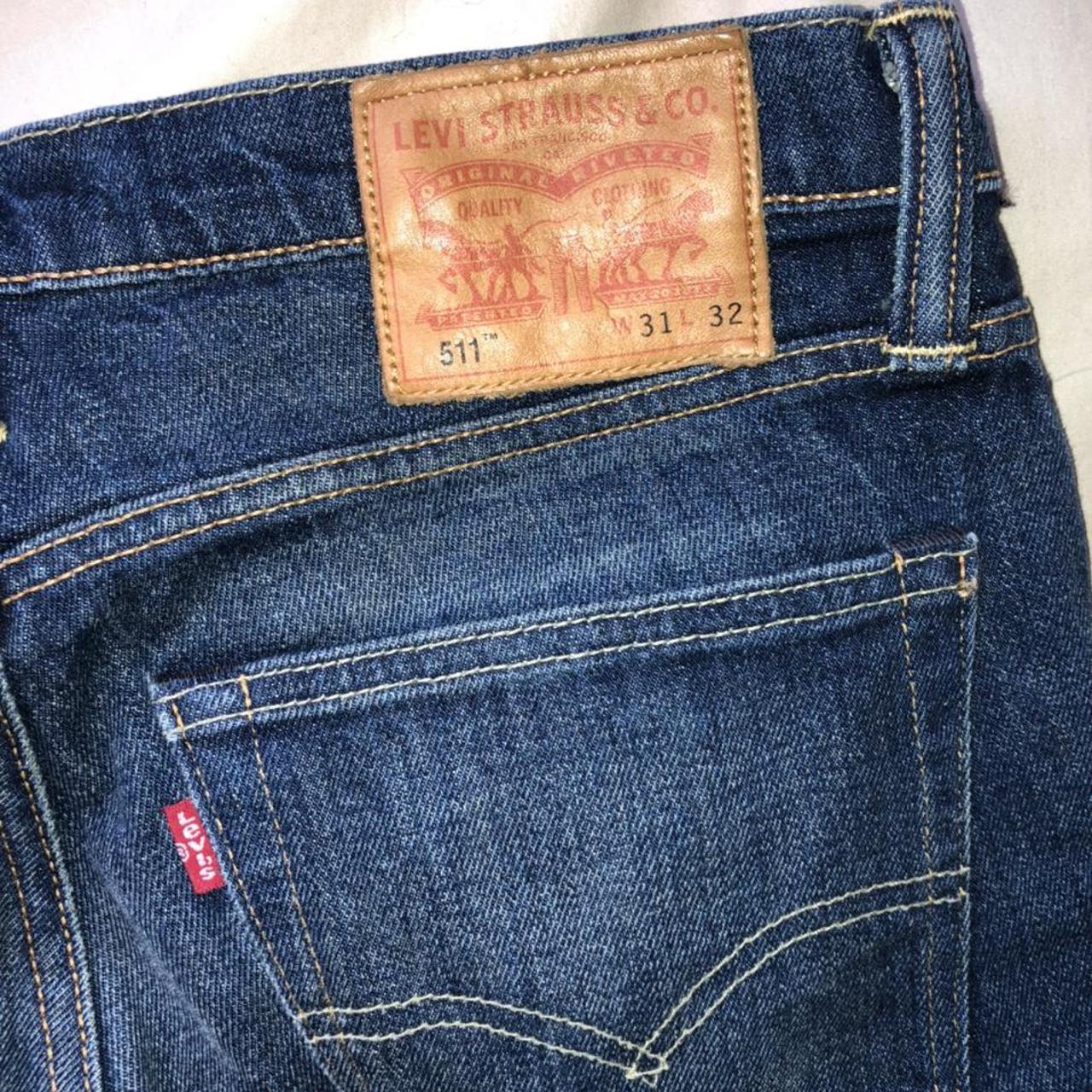 Levi’s 511 slim taper jeans. Size 31l 32w. Worn only... - Depop