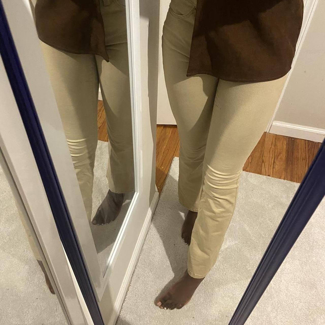 No Boundaries Khaki Midrise Bootcut Work Academia... Depop