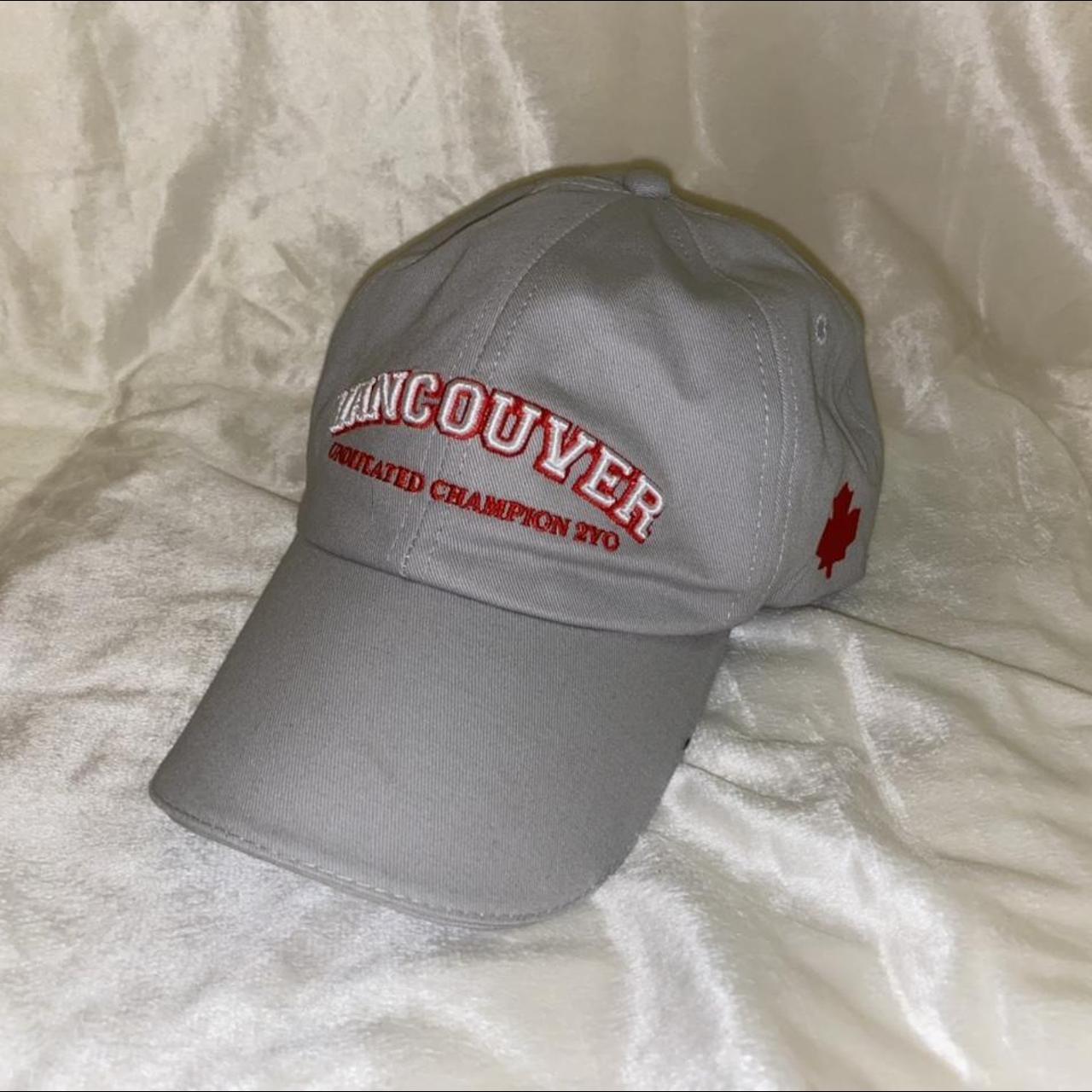 Men's Grey and Red Hat | Depop