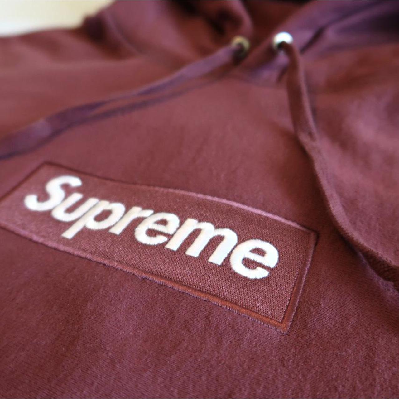 Supreme box logo clearance wine