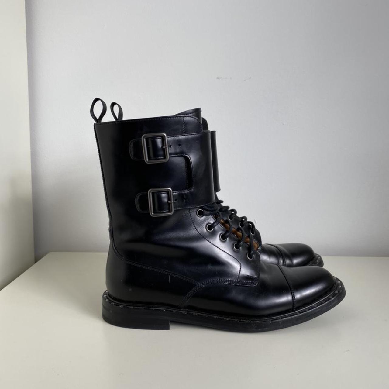 Church s Stefy front laced combat boots in black Depop