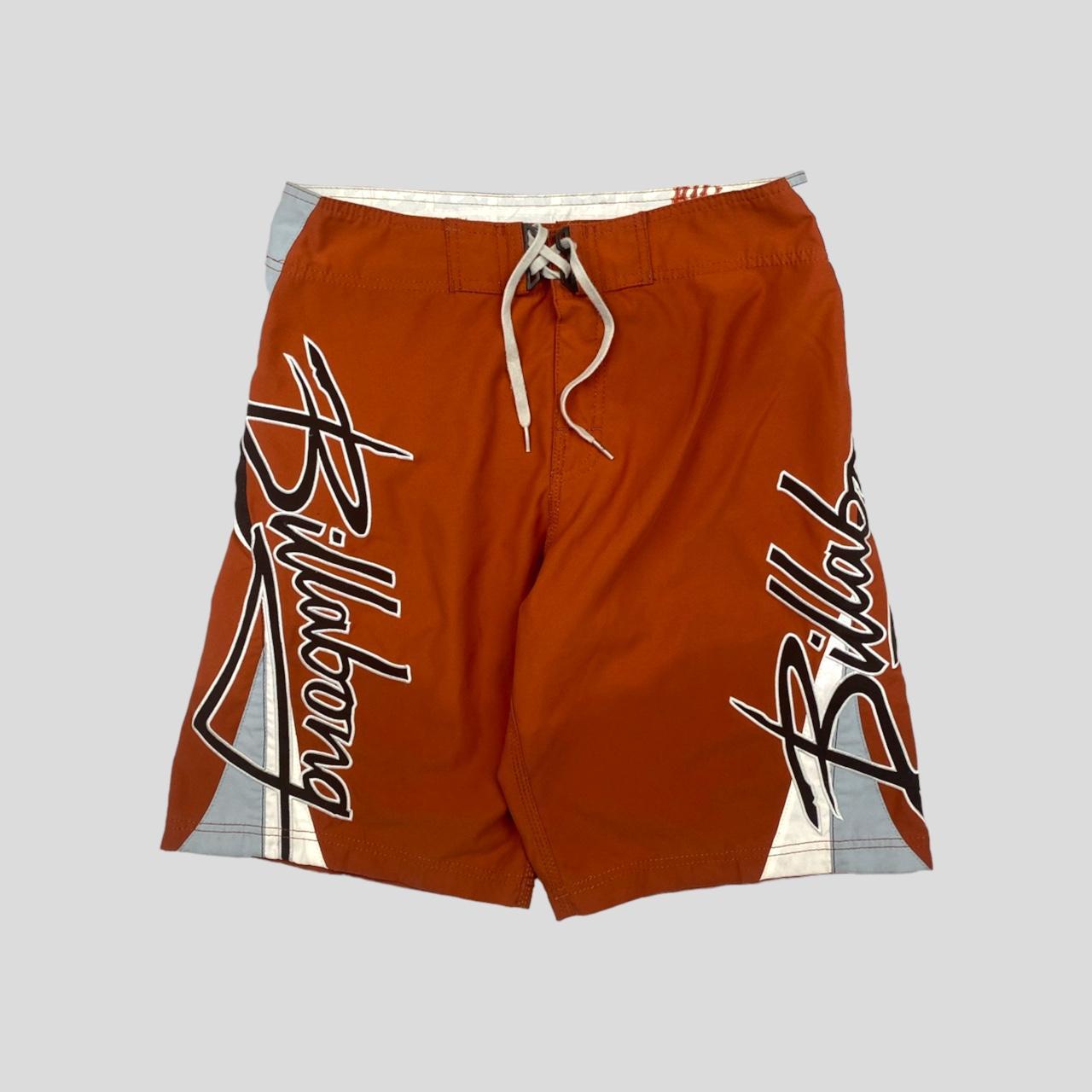 Billabong Men's Orange and White Shorts | Depop