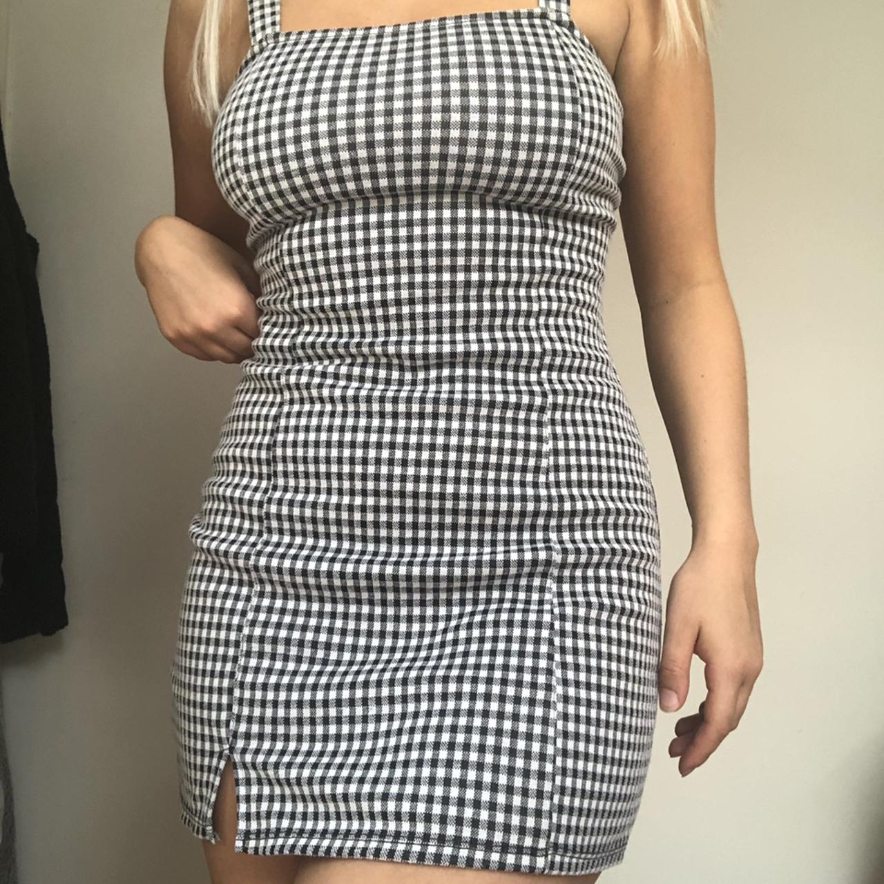 Bershka gingham dress hotsell