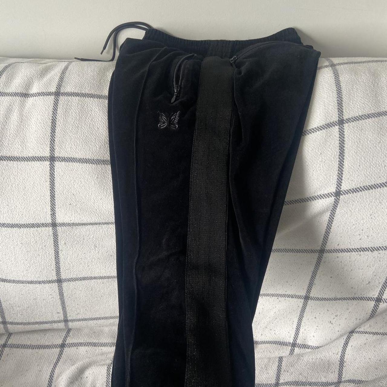 NEEDLES VELOUR TRACKPANTS BLACK Have multiple... - Depop