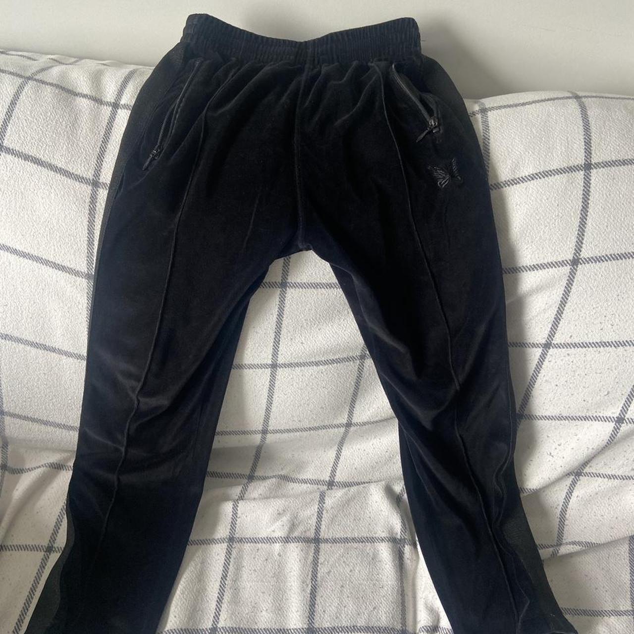 NEEDLES VELOUR TRACKPANTS BLACK Have multiple... - Depop