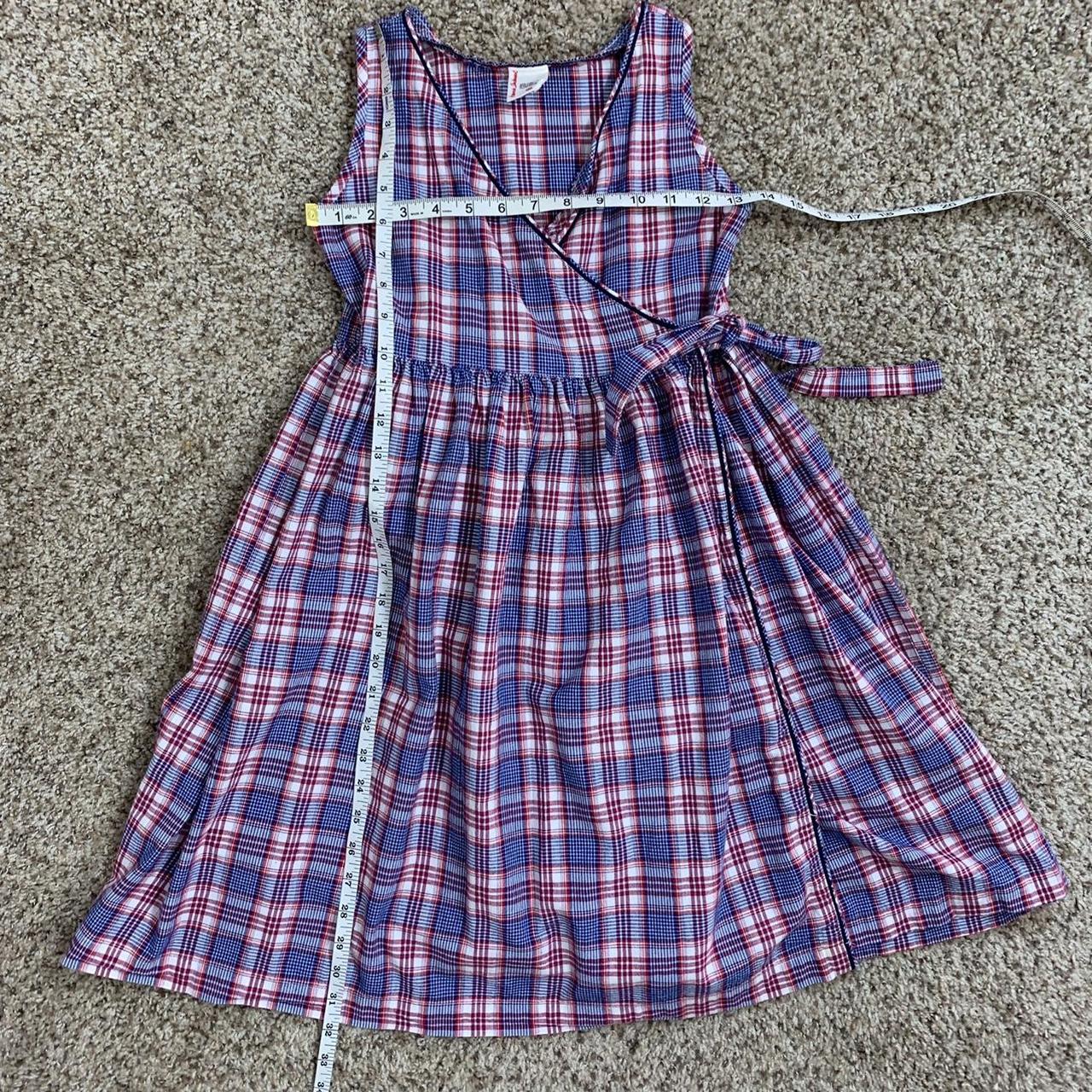 Vintage Hanna Andersson plaid wrap dress Size... - Depop