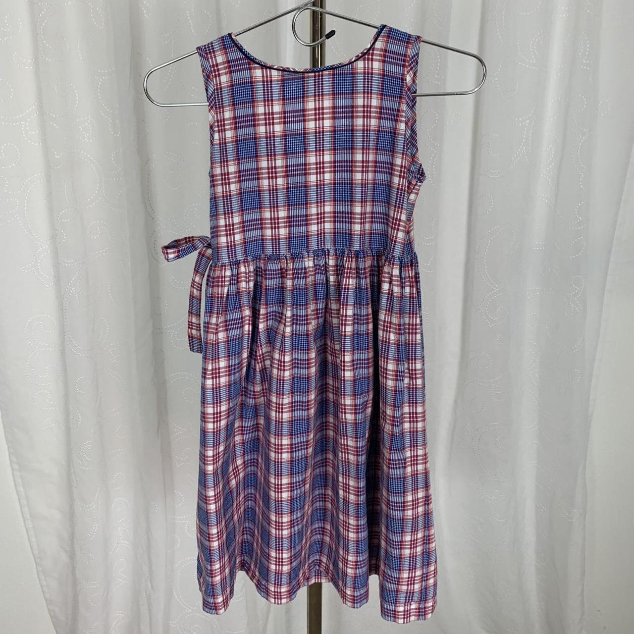 Vintage Hanna Andersson plaid wrap dress Size... - Depop