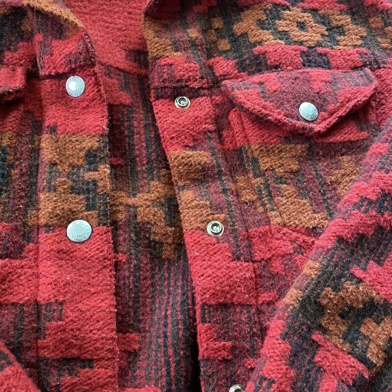 Guess red tweed jacket ️ Perfect fall jacket! pair... - Depop