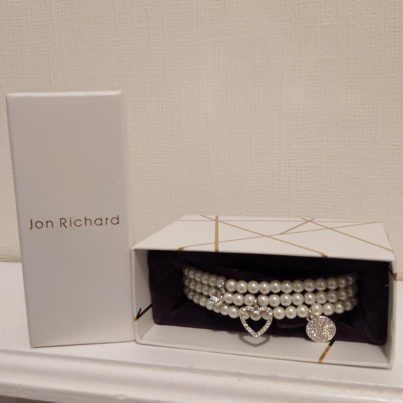 Jon Richard Silver White Pearl Necklace | very.co.uk