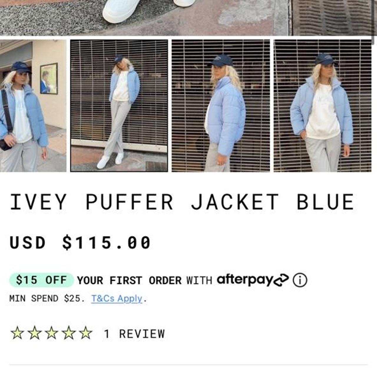 Ivey Puffer Jacket Blue