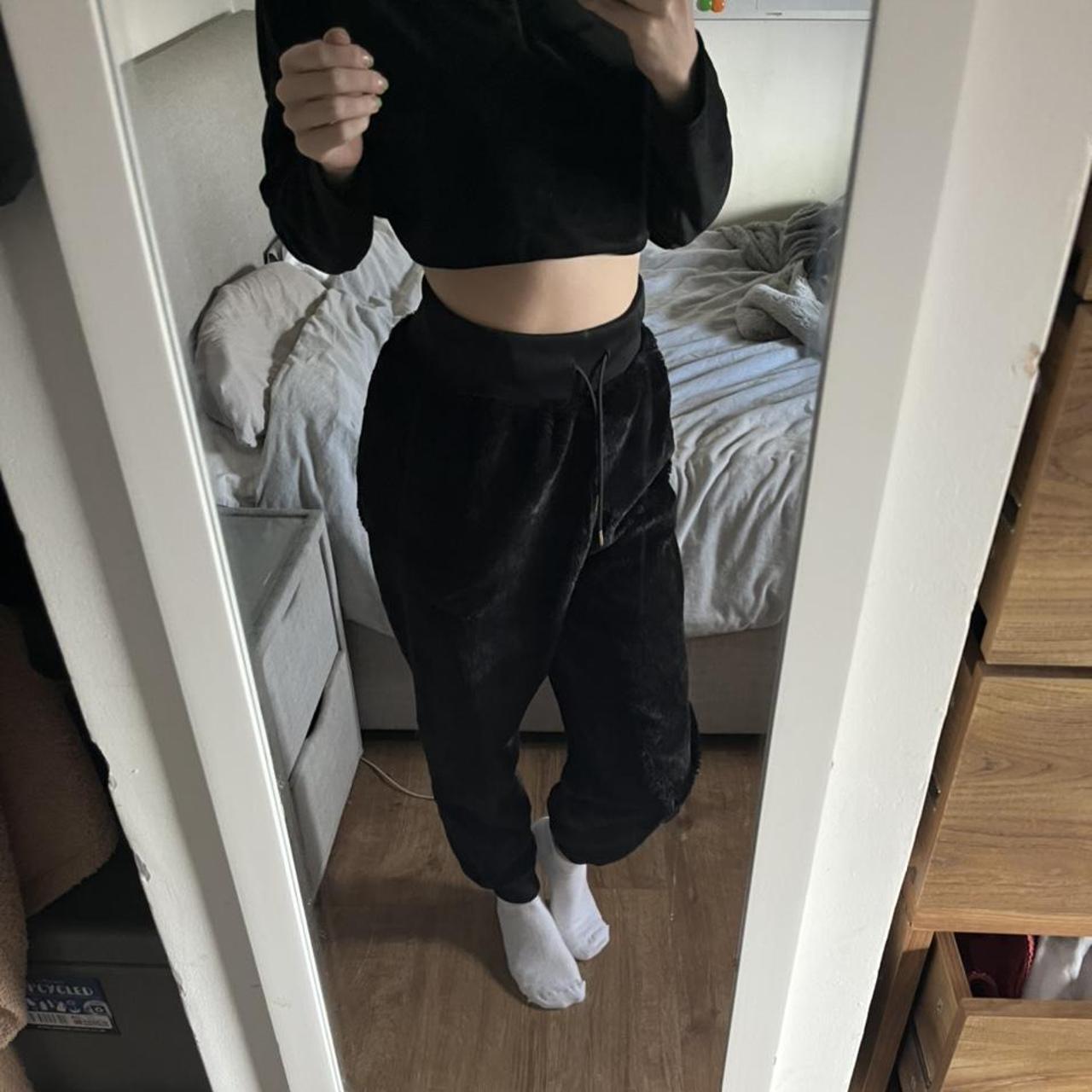 The nicest Puma black fluffy joggers Soooo comfy Depop