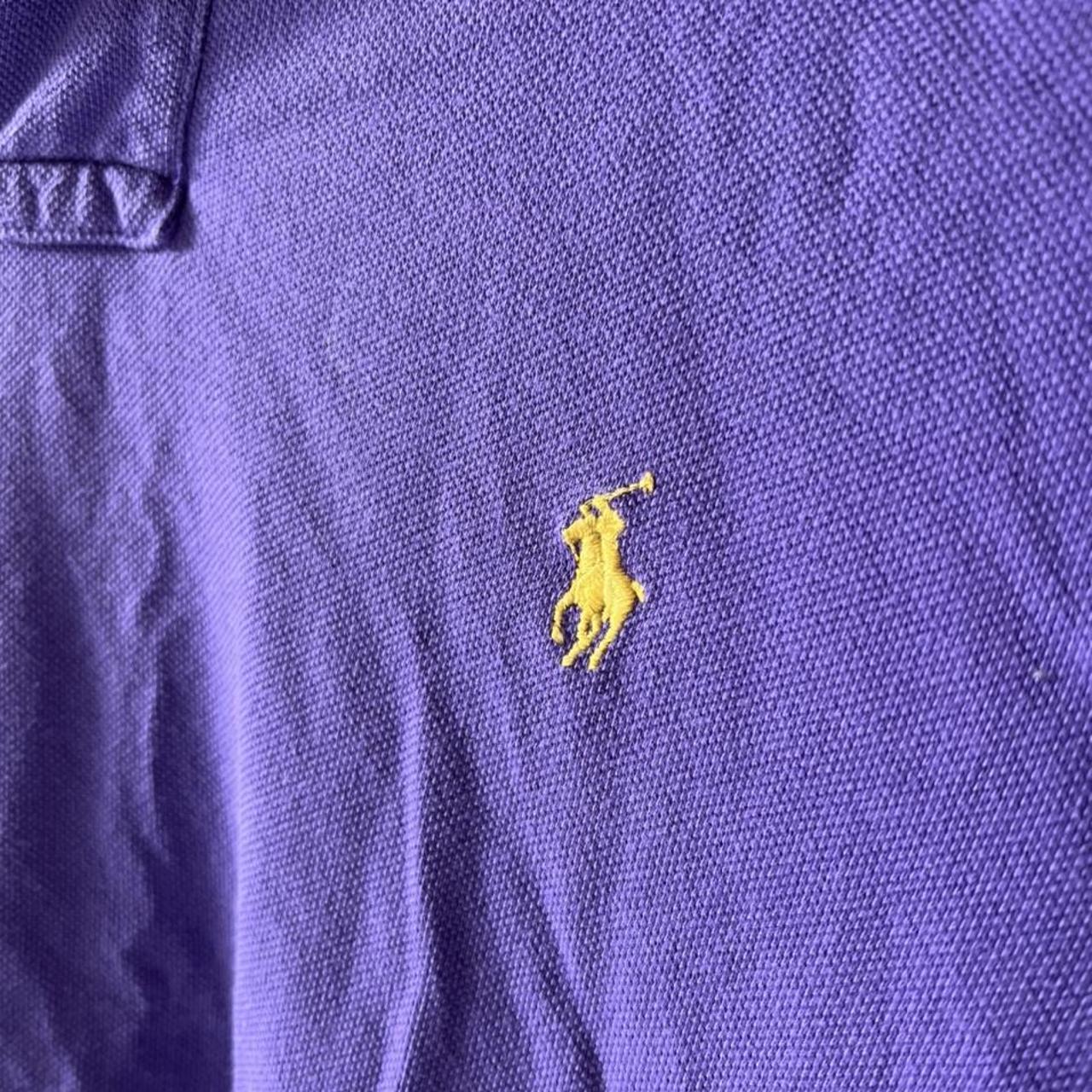 Purple Ralph Lauren Polo ‘Custom Fit’ medium Depop