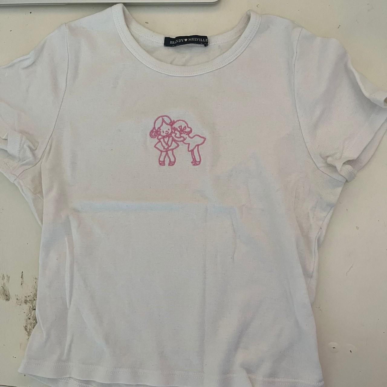 Brandy melville baby tee One sized Depop