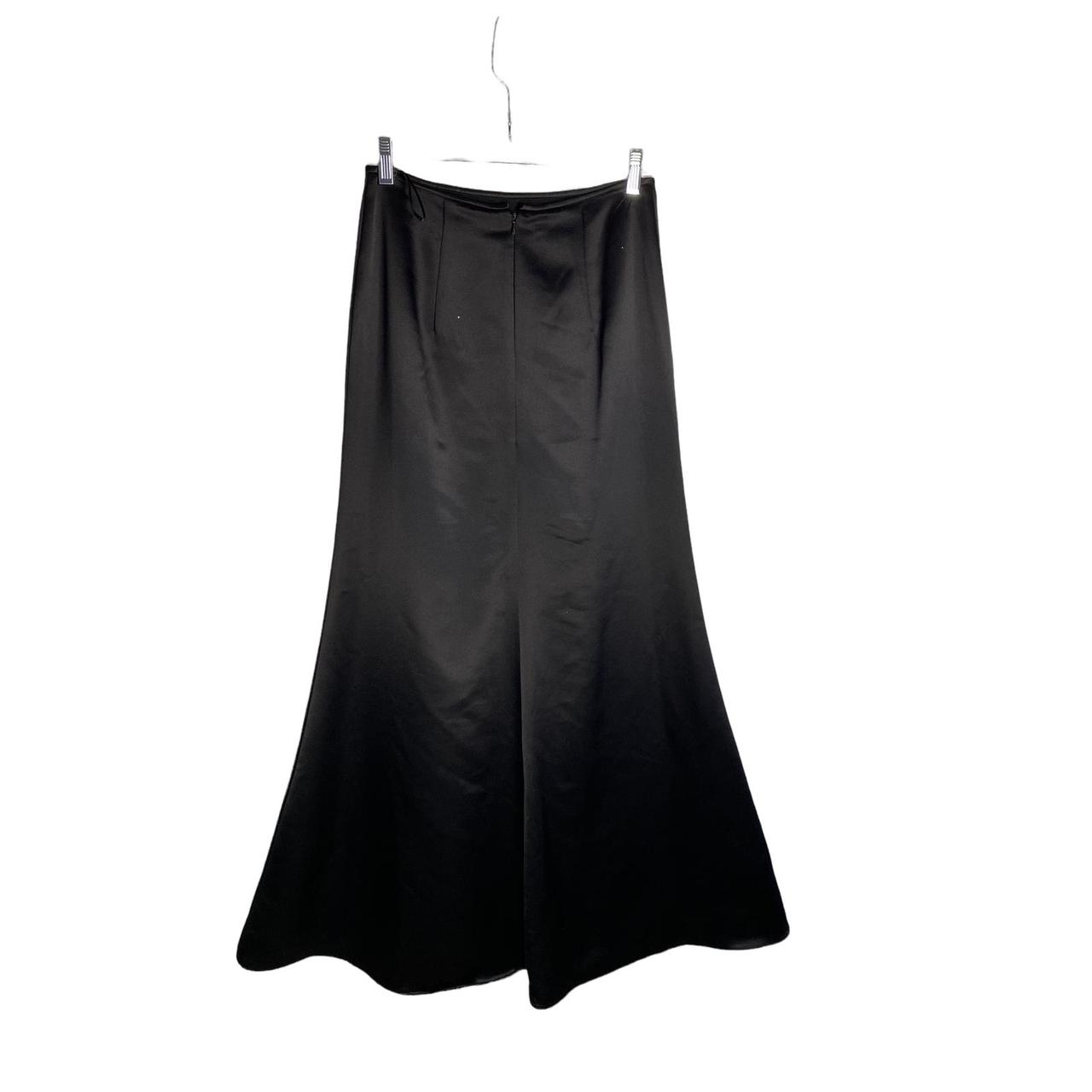Jessica McClintock Vintage Satin Maxi Skirt Size... - Depop