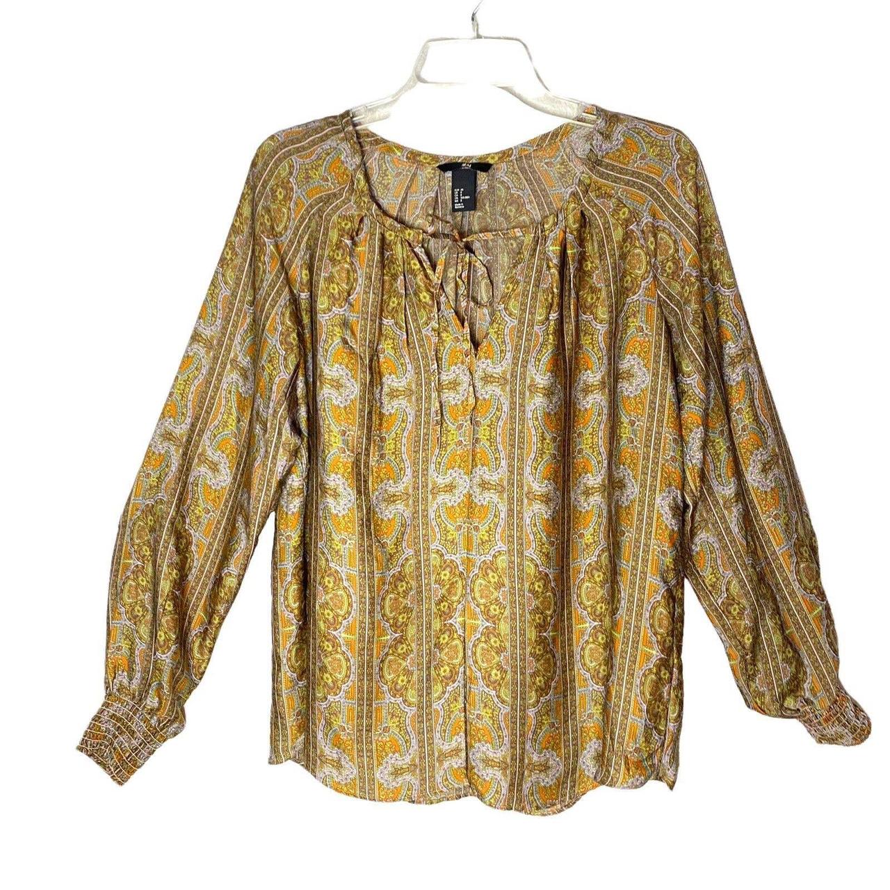 H&m shop paisley blouse