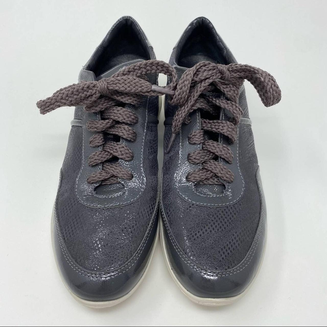 Wirth Garda Lace Grey Combi Sneaker Patent Leather... - Depop