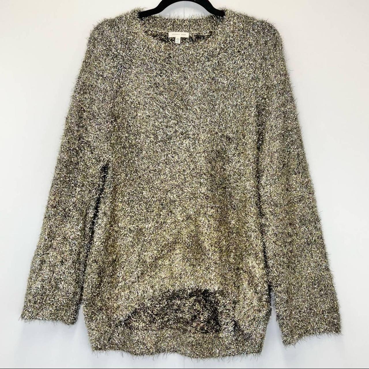 UO Silence + Noise Sweater Women's Medium Gold... - Depop