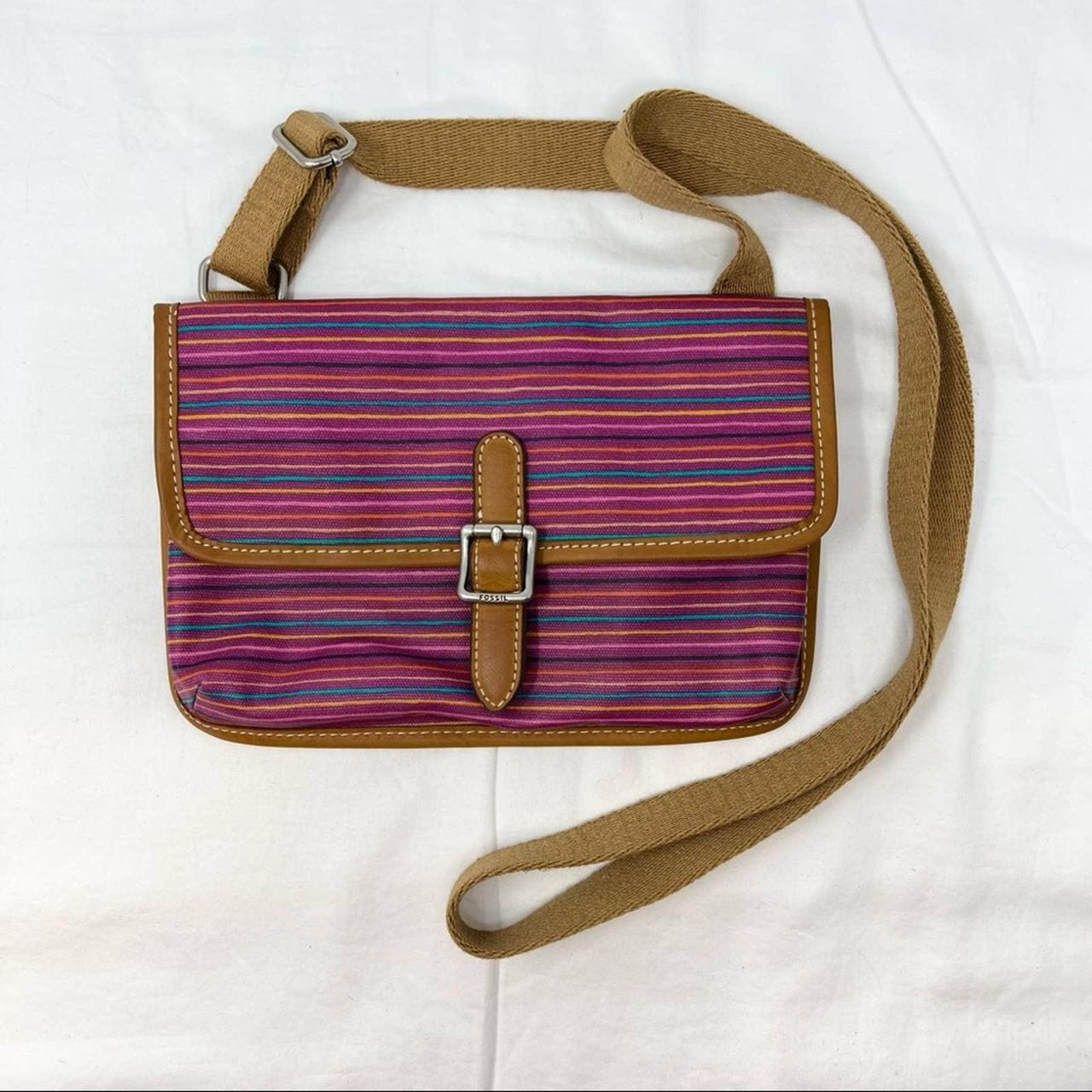 Fossil on sale striped crossbody