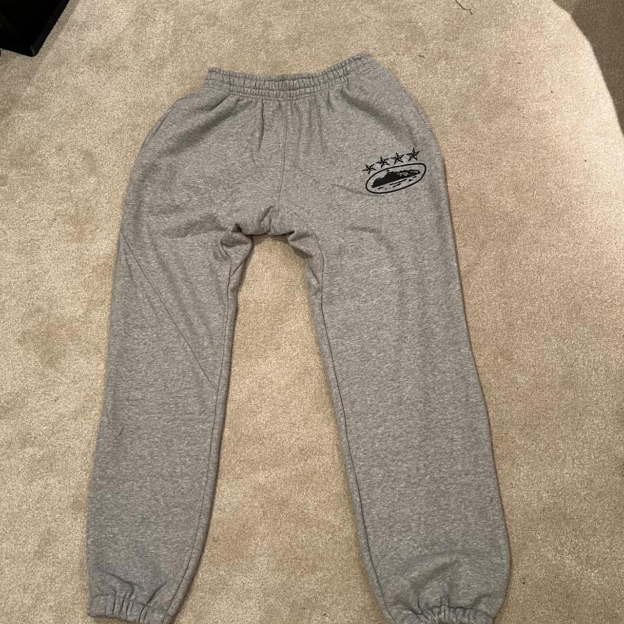 Grey corteiz joggers 4 star ⭐️⭐️⭐️⭐️ Never worn brand... - Depop