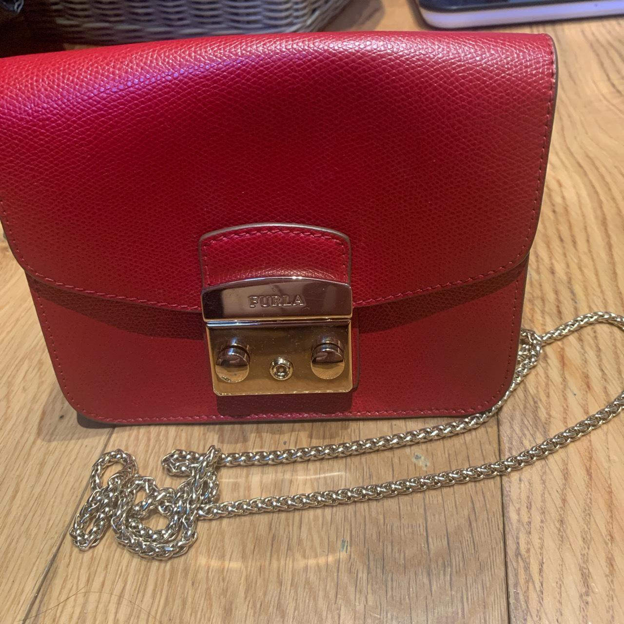 Furla Women's Red Bag | Depop