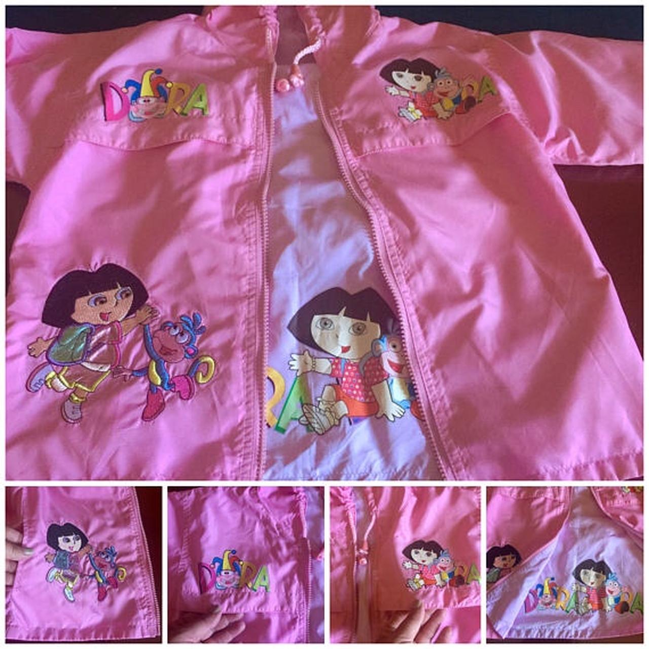 Dora The Explorer 💗💜 Pink Jacket Convertible | Depop