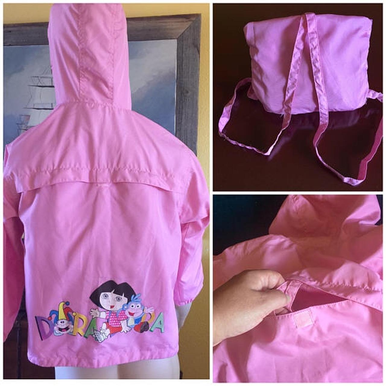 Dora The Explorer 💗💜 Pink Jacket Convertible... - Depop