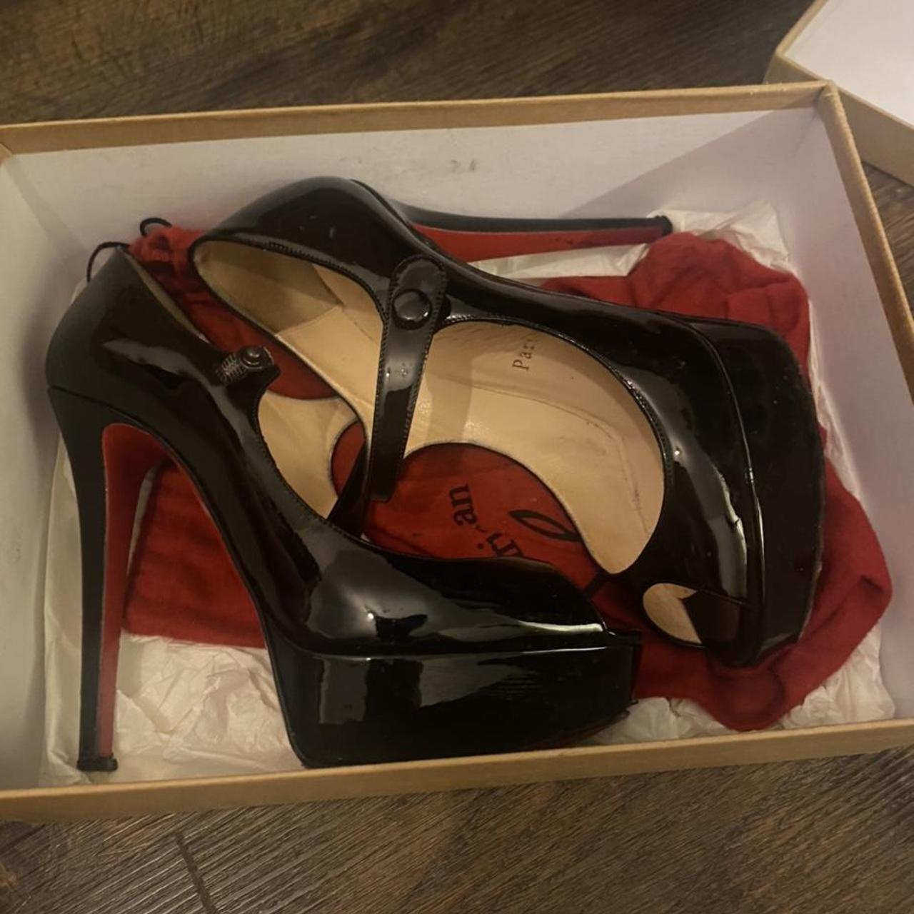 Used Christian Louboutin Red Bottoms With Box And - Depop