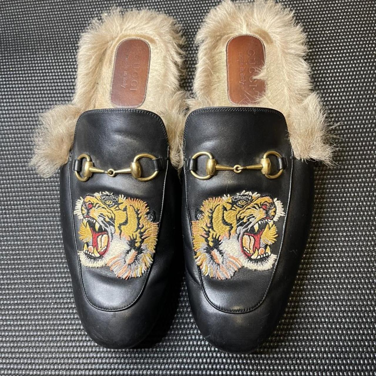 Gucci princetown embroidered store slipper