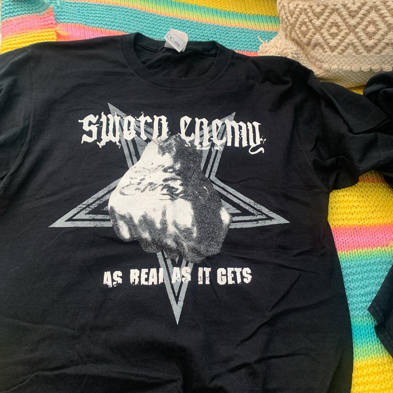 SWORN ENEMY Tシャツ Sworn Enemy NYHC Hardcore t shirt As real as it gets | Depop