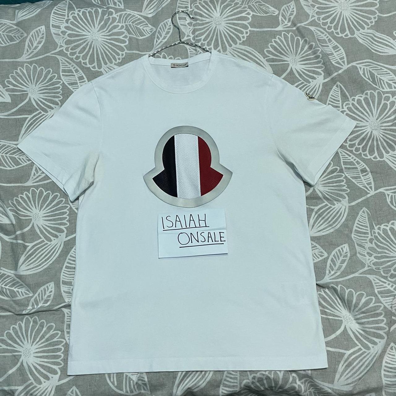 Moncler tricolour t shirt on sale