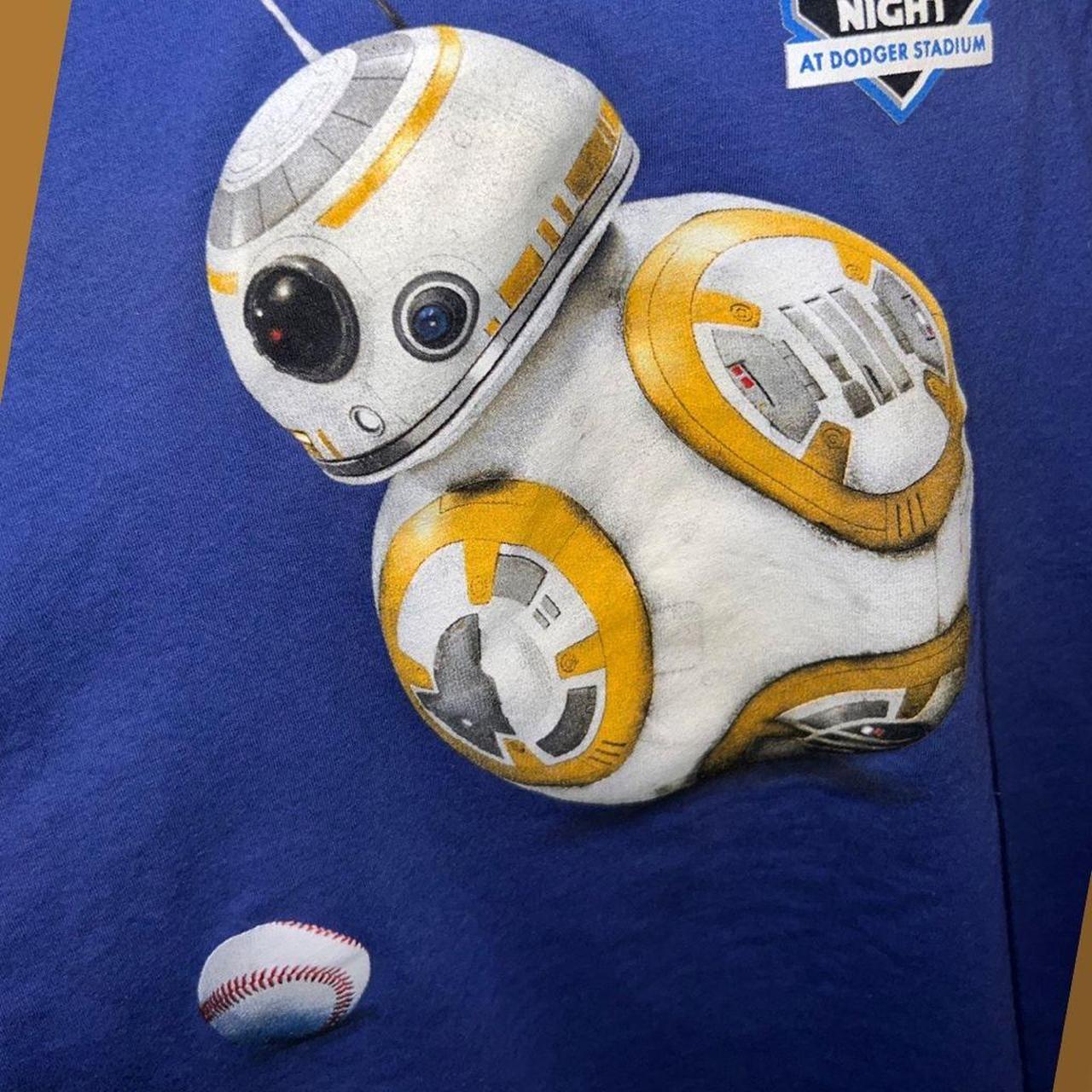 Men's Star Wars LA Dodgers t-shirt M BB-8 droid Star Wars Night Dodger  stadium