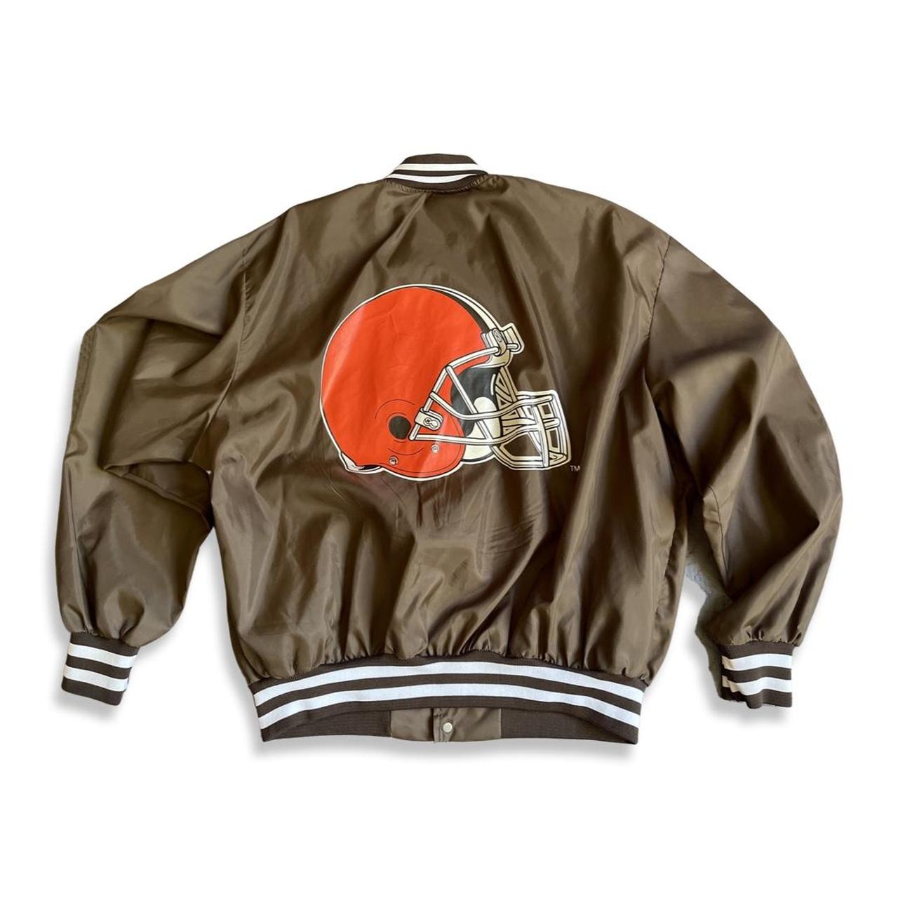 Vintage Cleveland Browns Bomber Jacket XXL Any - Depop