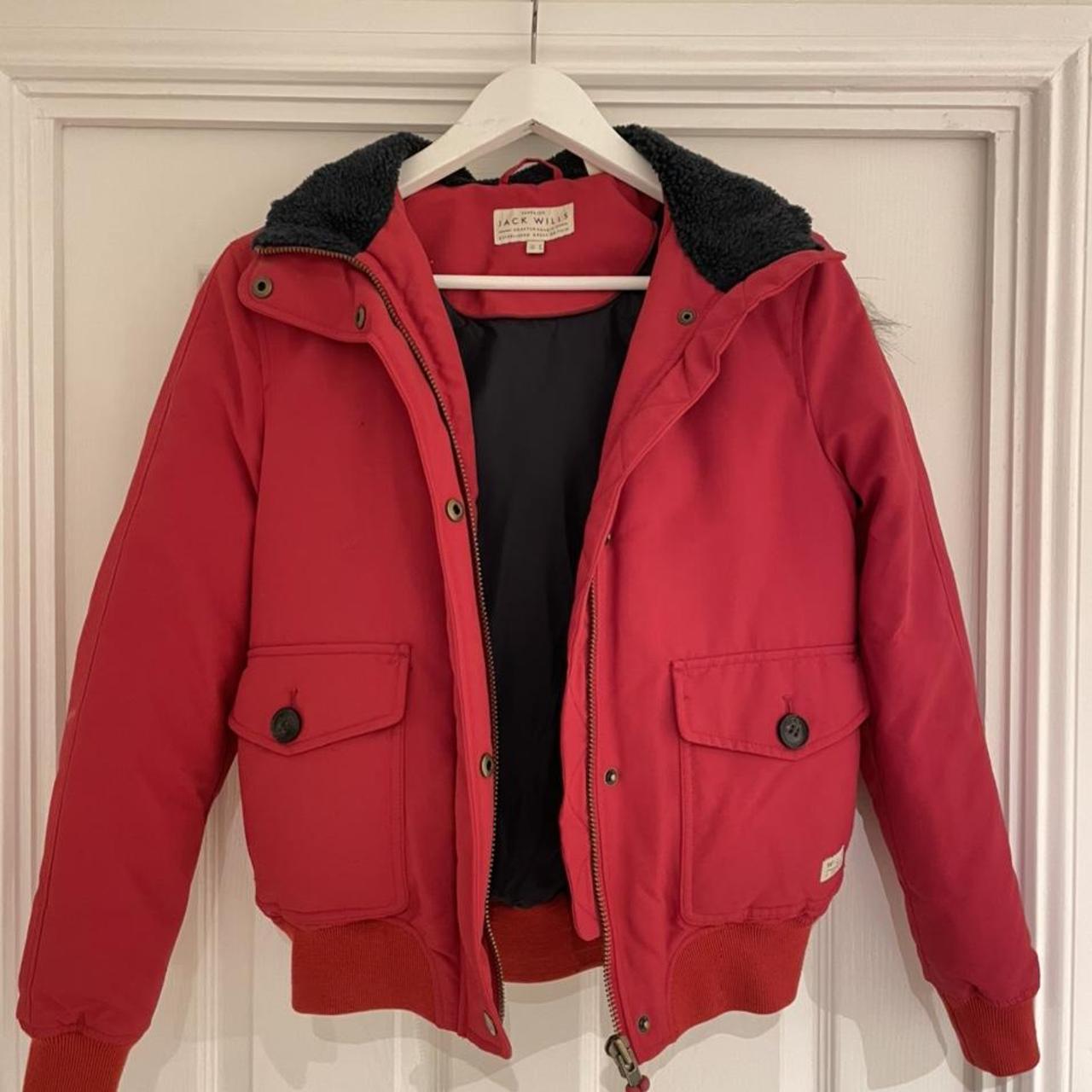 jack wills red coat