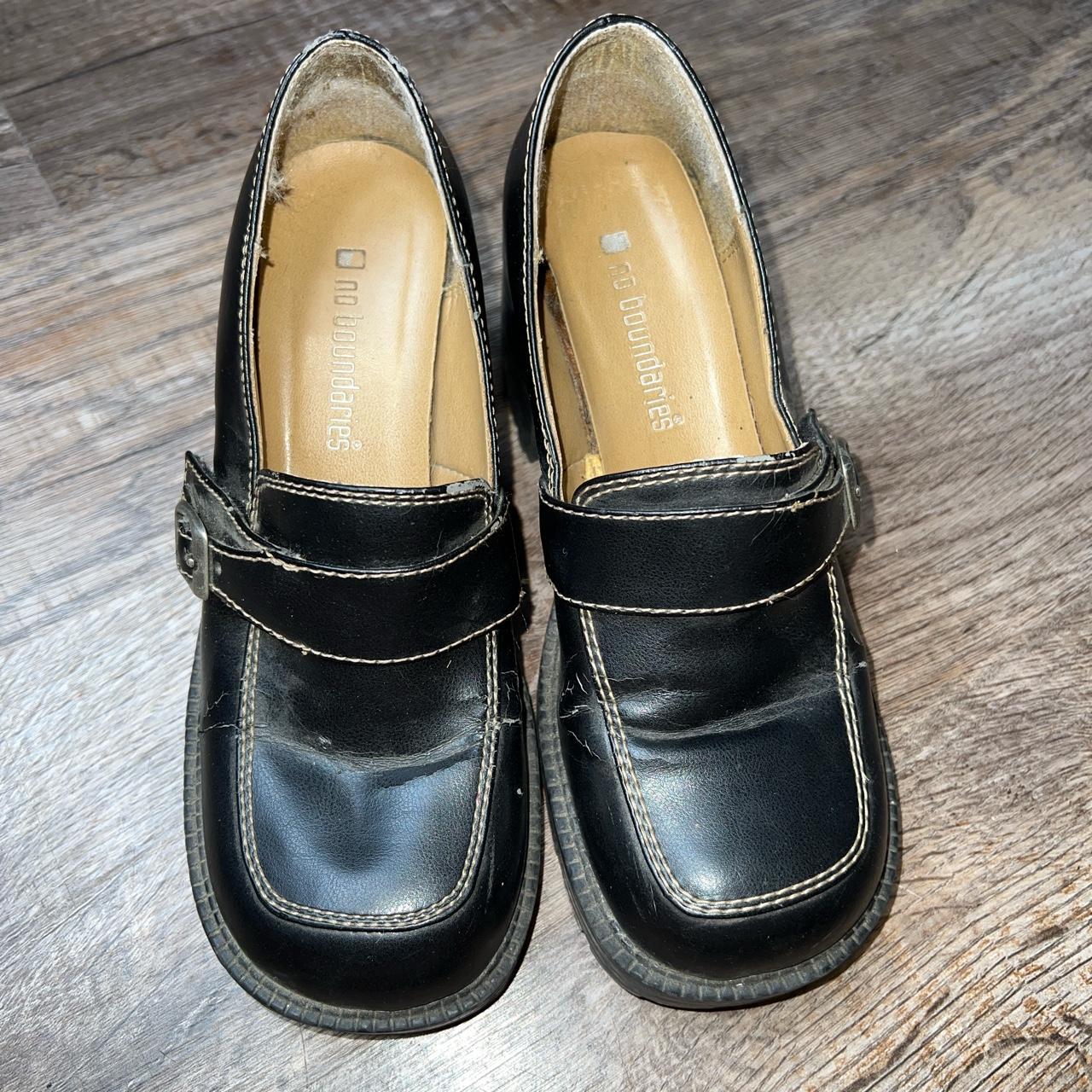 Vintage No Boundaries Chunky Platform Loafers... - Depop
