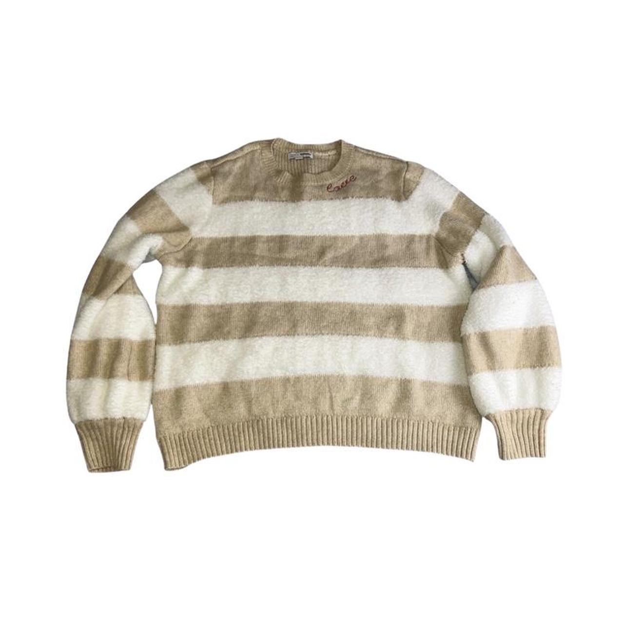 The cutest Fuzzy “love” Sweater ️ ♡ brand: lauren... - Depop